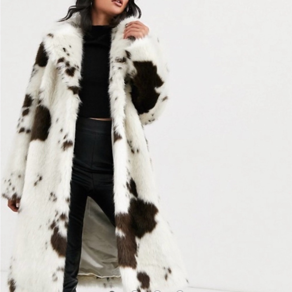 ASOS Teddy Jacket - Cream and Brown